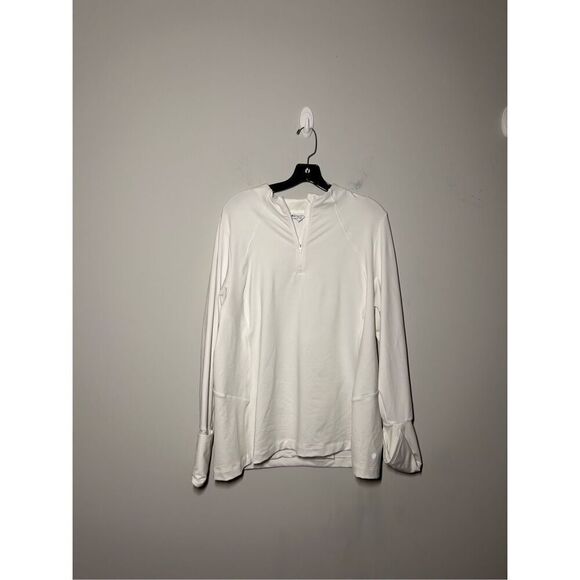 Athleta white quarter zip size 2x - Picture 1 of 3